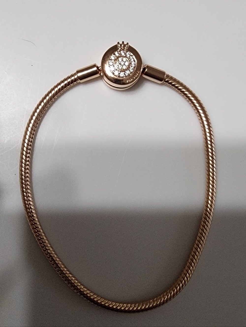 Pandora Moments Sparkling Crown O Snake Chain Bracelet - Picture 8 of 10